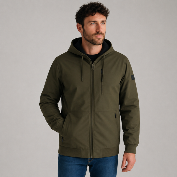 Men's JDN Softshell Fleece Lined Hooded Jacket
