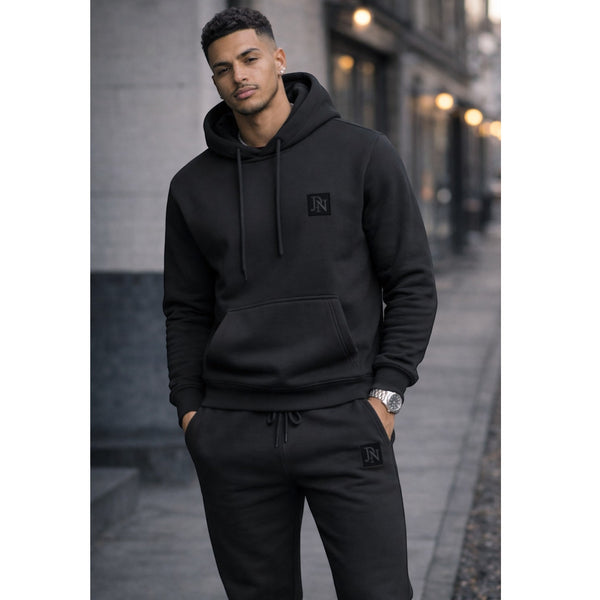 Men's JDN Branded Plain Tracksuit - Charcoal