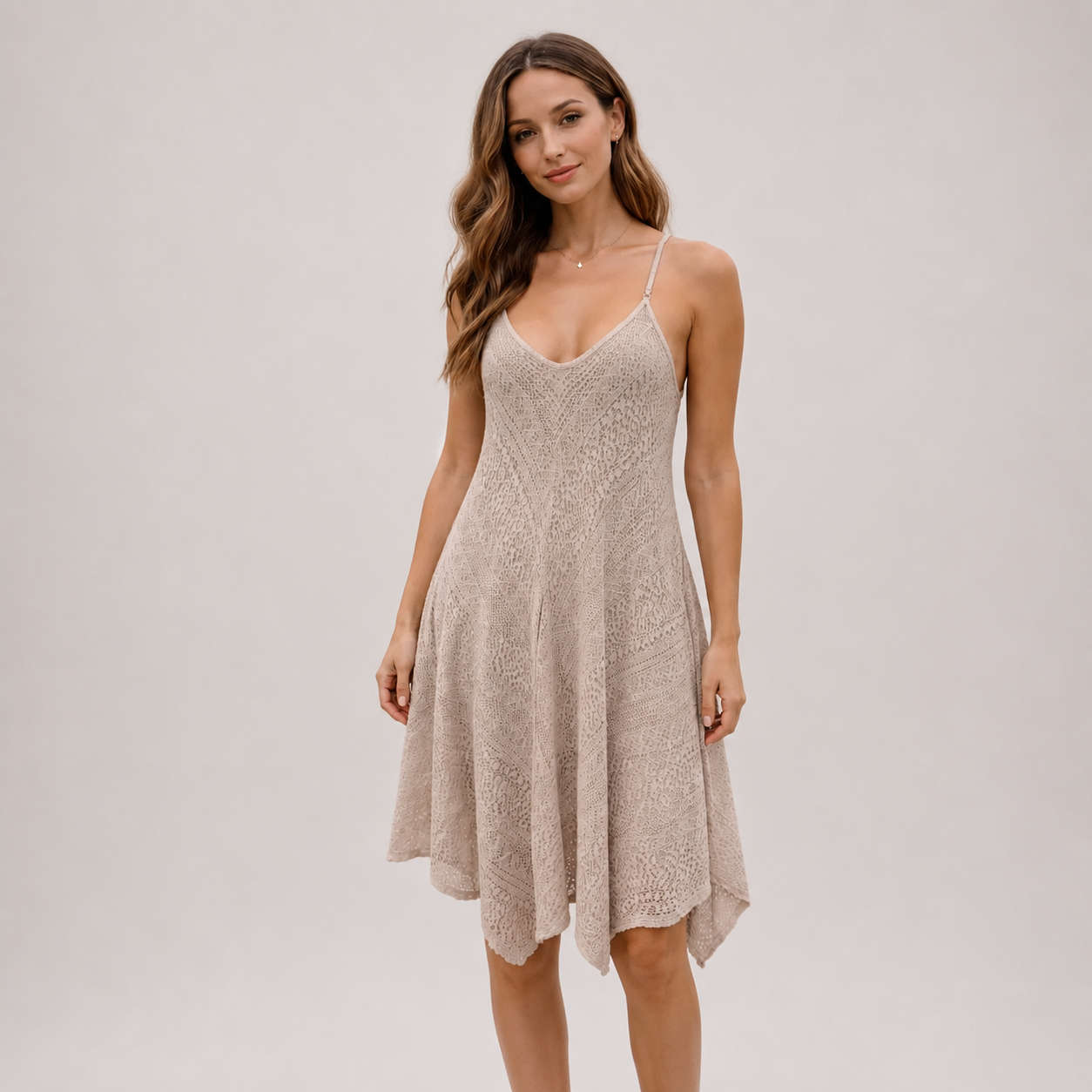 lace slip dress, white lace dress, asymmetrical dress, lace sundress, summer dress women, beach cover up dress, flowy midi dress, v neck lace dress, resort wear dress, lightweight summer dress, boho lace dress, vacation outfit women