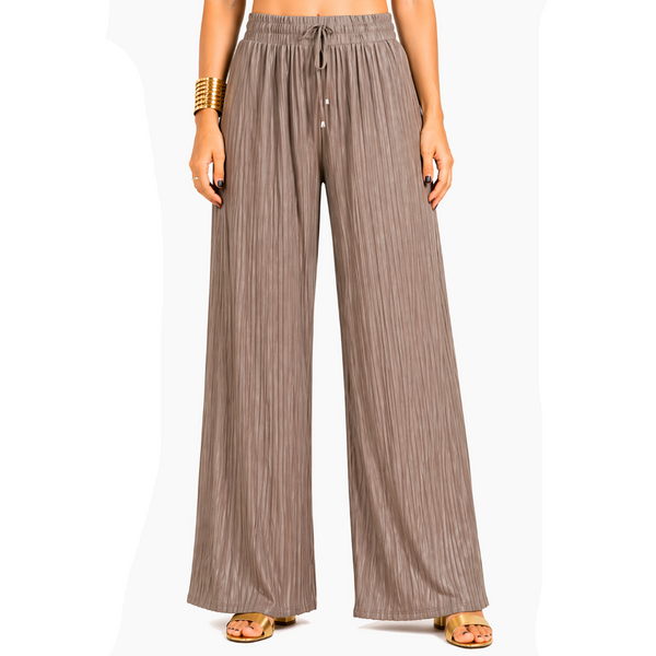 Ladies Pleated Culotte Trousers
