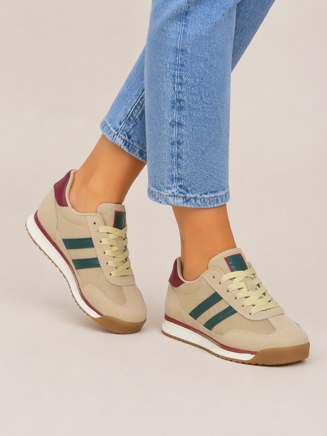 Shop women’s City Classic trainers – stylish retro sneakers with suede and textile upper, cushioned comfort, and durable sole. Perfect for everyday wear.