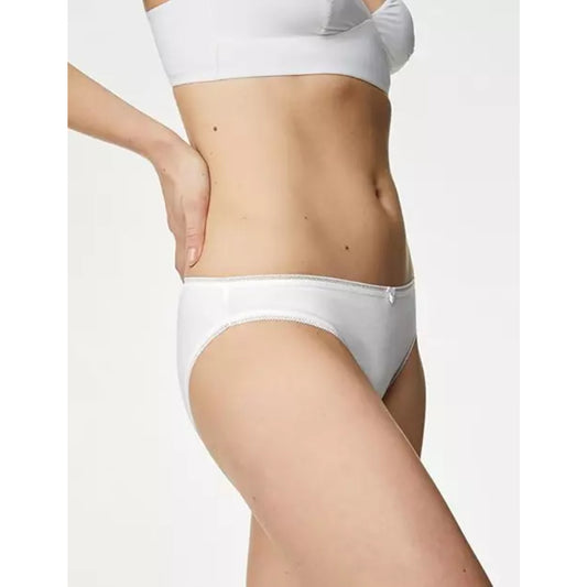 Women’s white cotton briefs underwear – ex store ladies soft everyday knickers