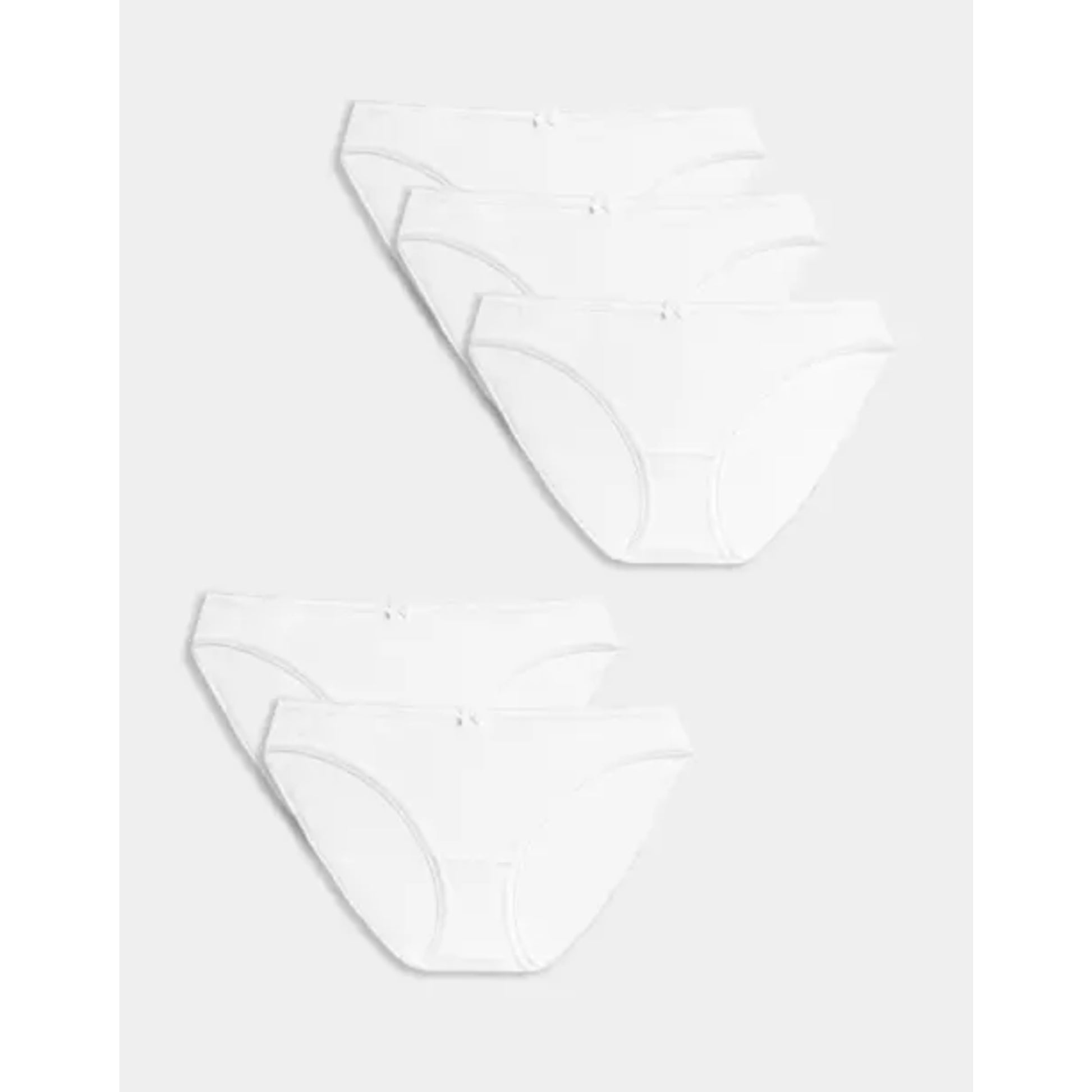 Women’s white cotton briefs underwear – ex store ladies soft everyday knickers