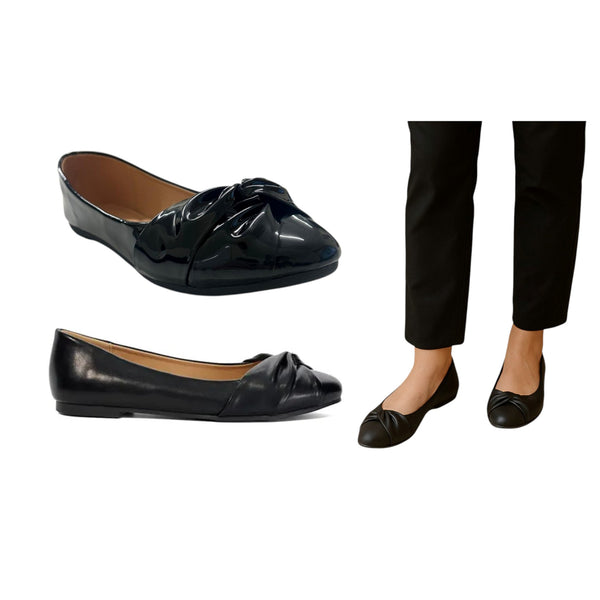 Ladies Flat Shoes - School / Workwear - Matt or Patent