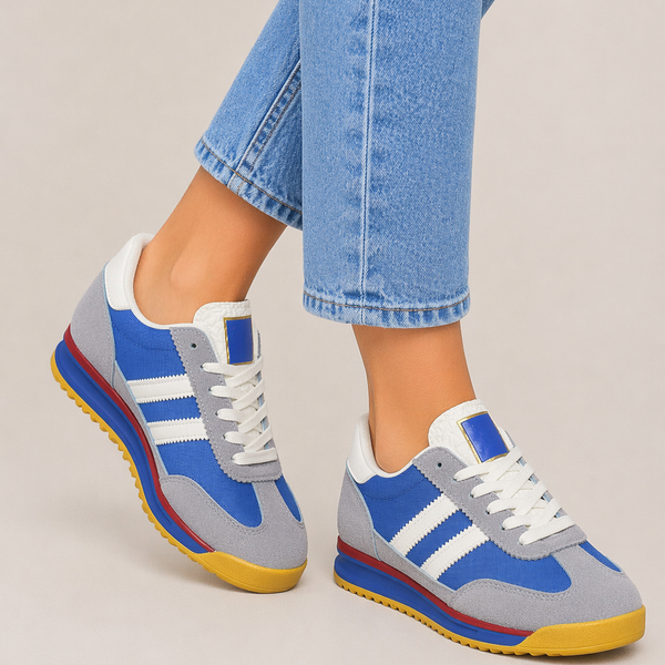 Ladies Blue City Classic Trainers