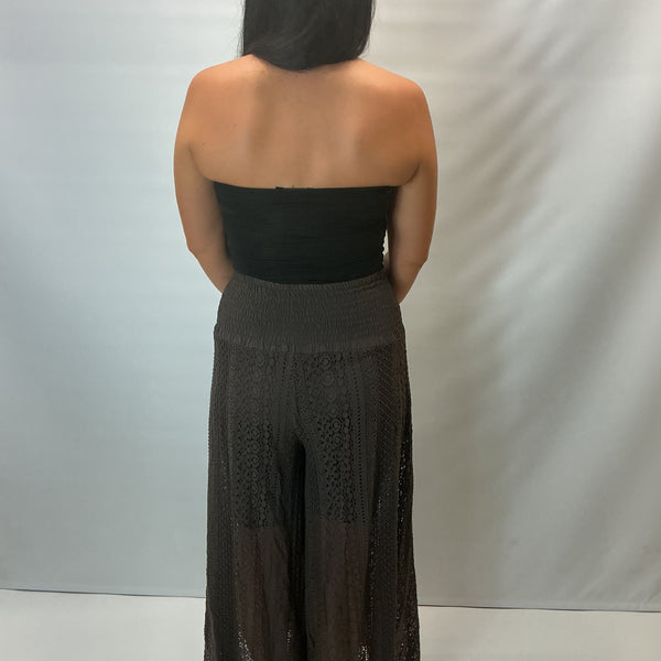 Ladies Crochet Brown Trousers