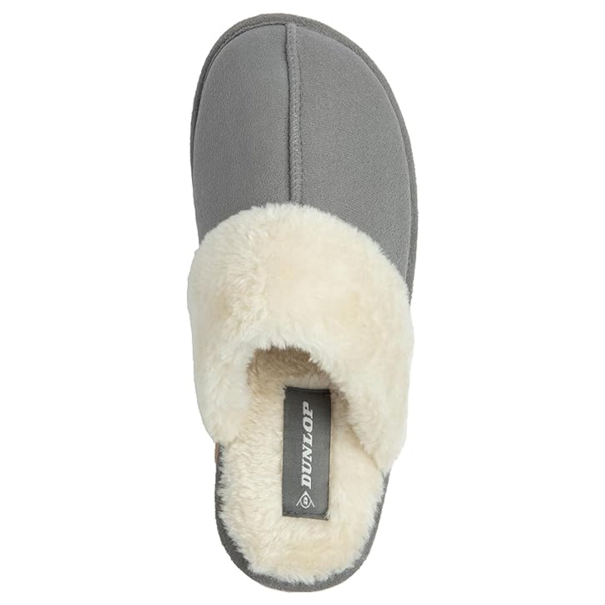 Ladies Dunlop footwear women’s mule slippers for indoor comfort with memory foam in grey