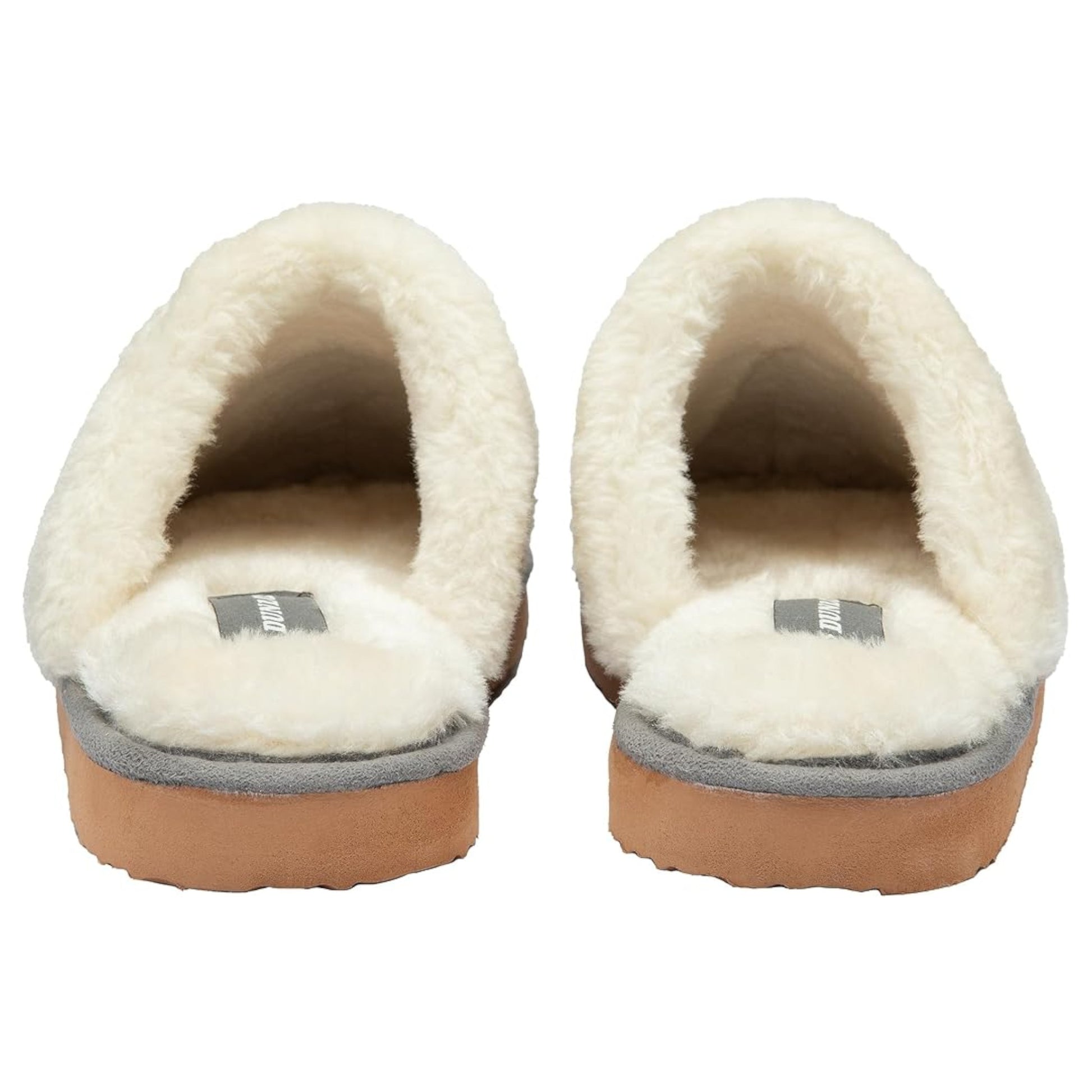 Ladies Dunlop footwear women’s mule slippers for indoor comfort with memory foam in grey