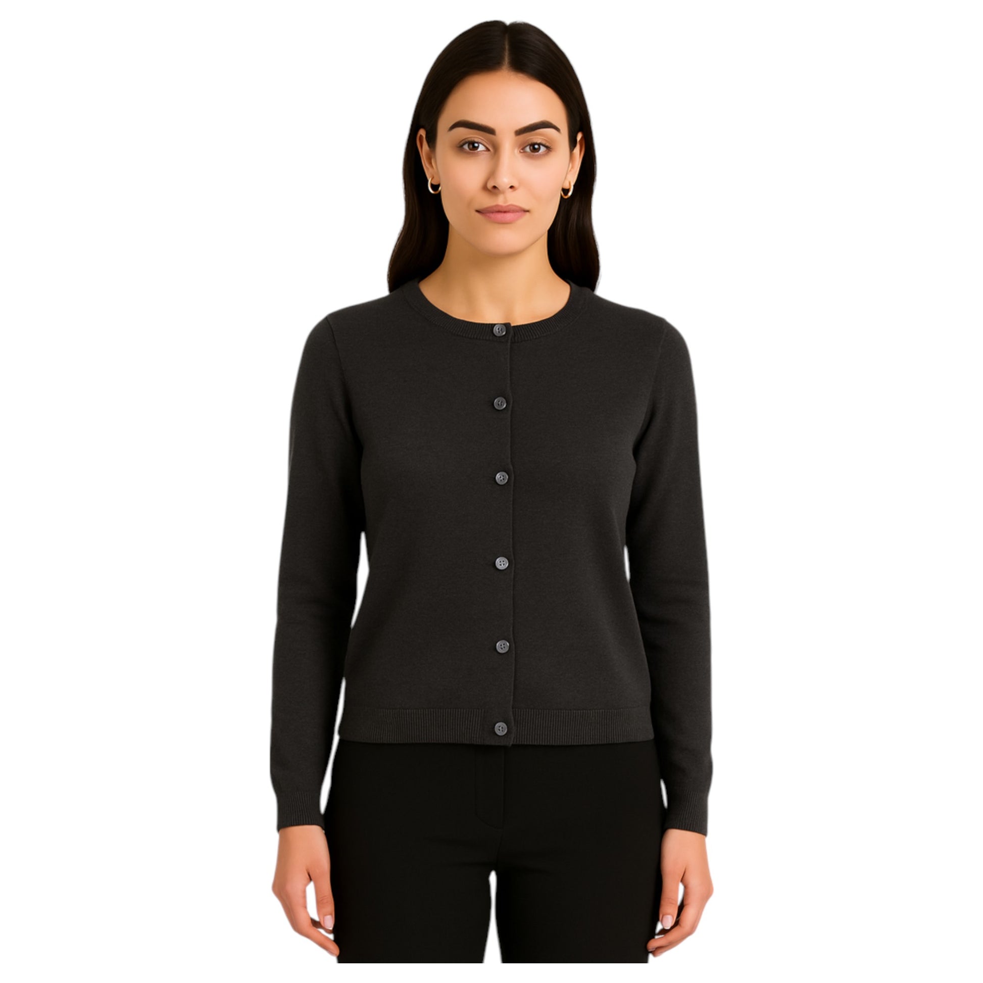 Ladies Everyday Comfort Soft Knit Open Cardigan