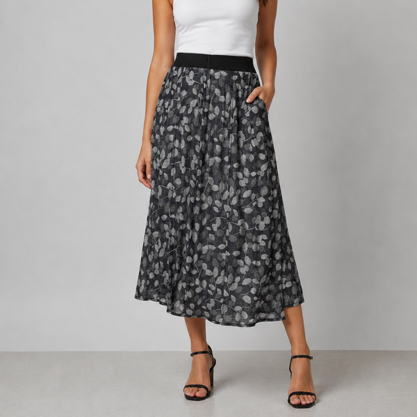 Ladies High Quality Leaf Pattern Skirt
