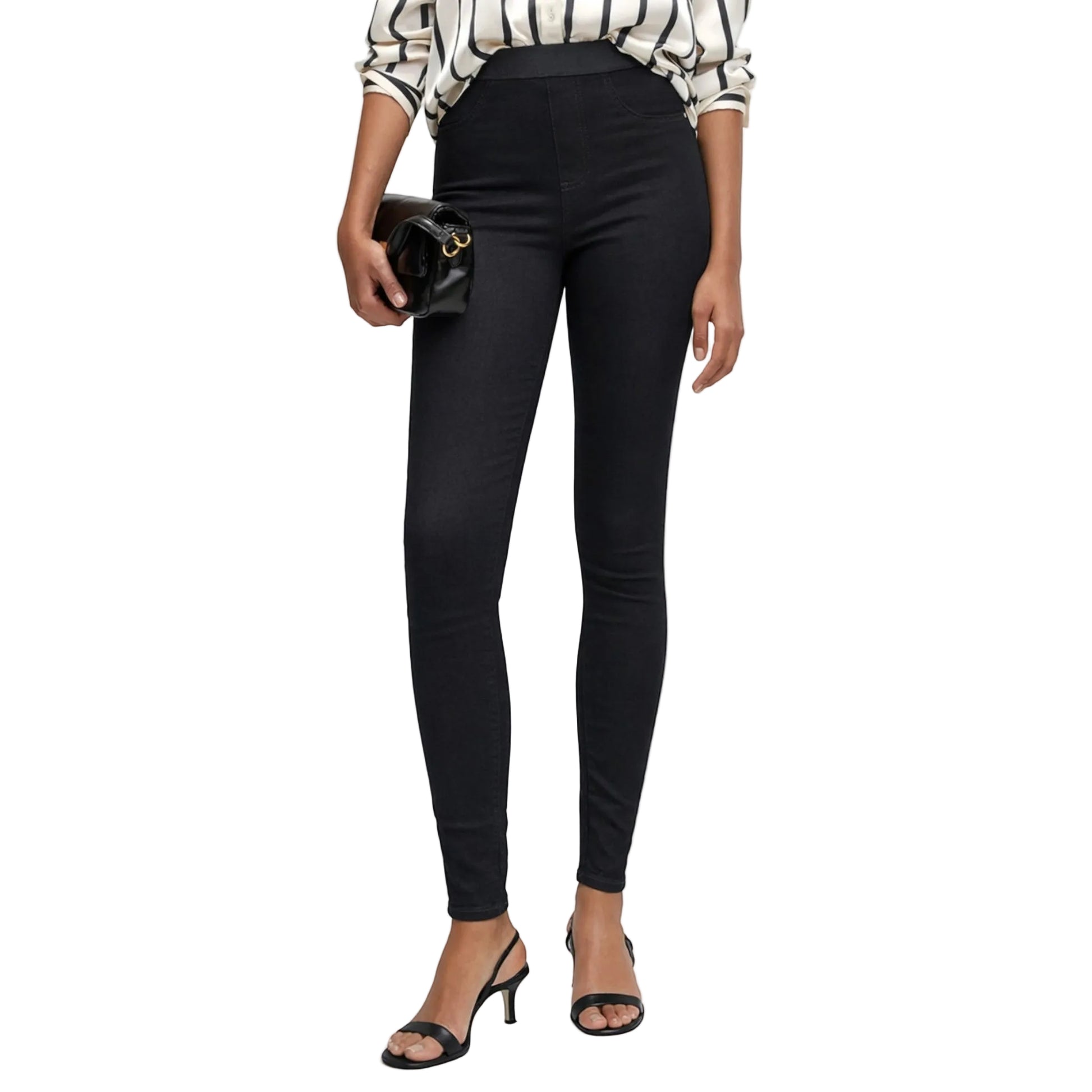 Ladies Ex Store Skinny Jeggings with Elasticated Waistband