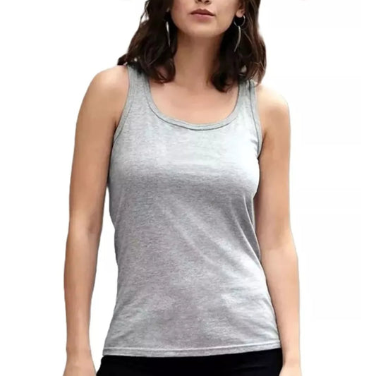 Ladies Grey Vest Top