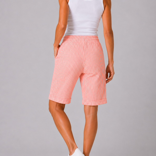 Ladies Italian Magic Knee-Length Shorts - Pink
