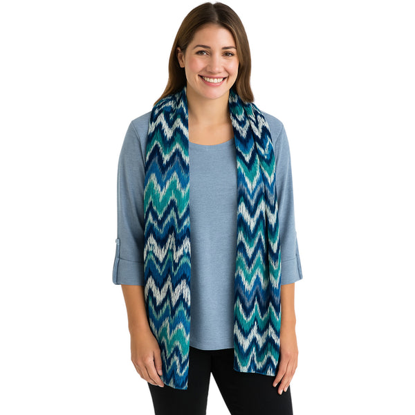 Ladies Italian Tunic Top with Scarf