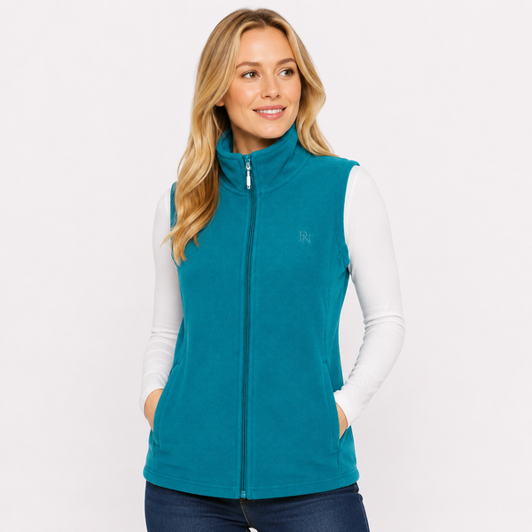 Ladies JDN Tailored Fit Fleece Gilet (Turquoise)