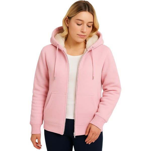 Ladies Fur Lined Full Zip Jacket