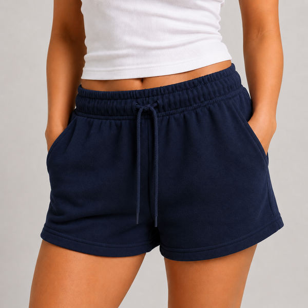 Ladies JDN Fleece Shorts (Navy)