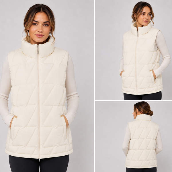 Ladies JDN Quilted Bodywarmer (Cream)