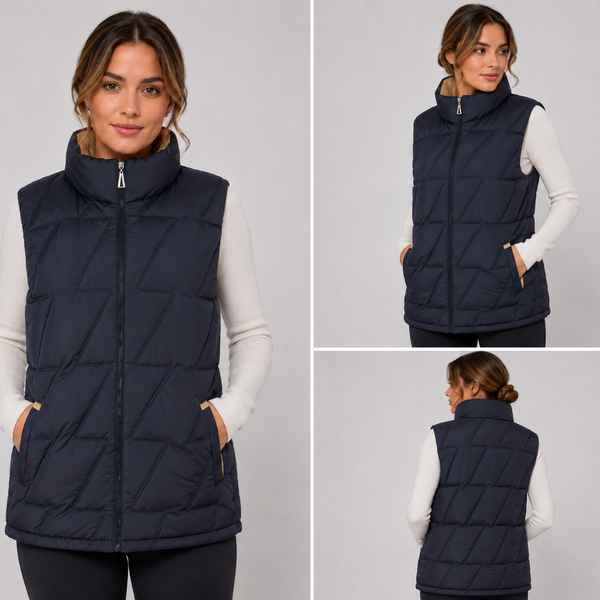 Ladies JDN Quilted Bodywarmer (Navy)