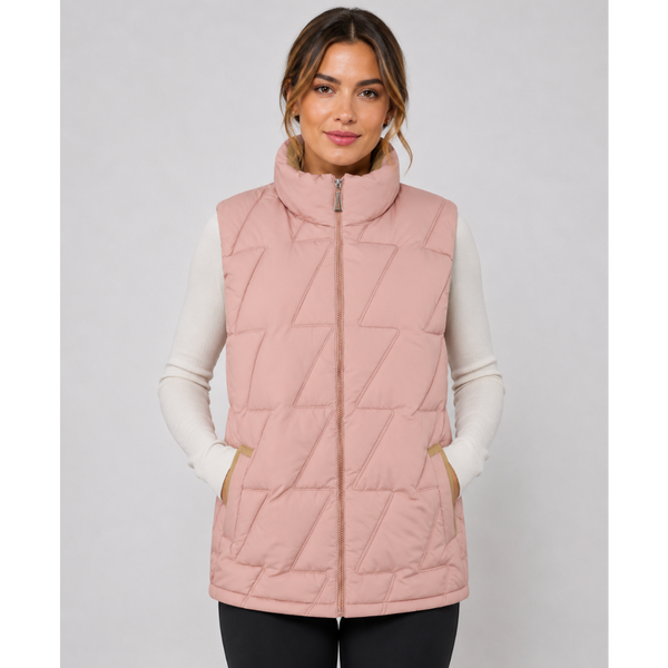 Ladies JDN Quilted Bodywarmer (Soft Pink)