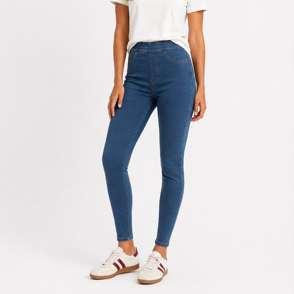 Ladies Jeggings High Waisted (Blue)
