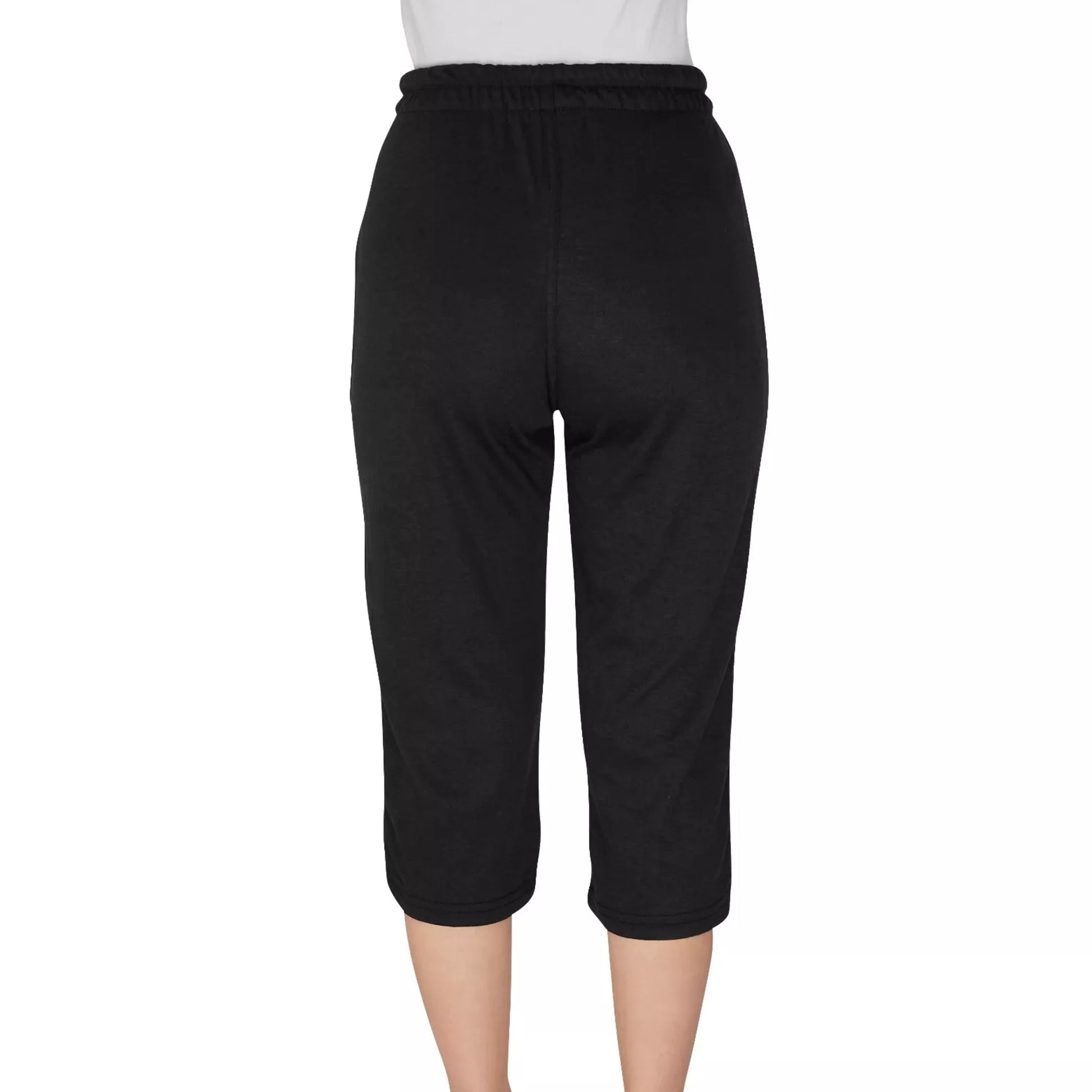 Nicky Adams ladies knee length shorts with pockets – casual summer shorts in black