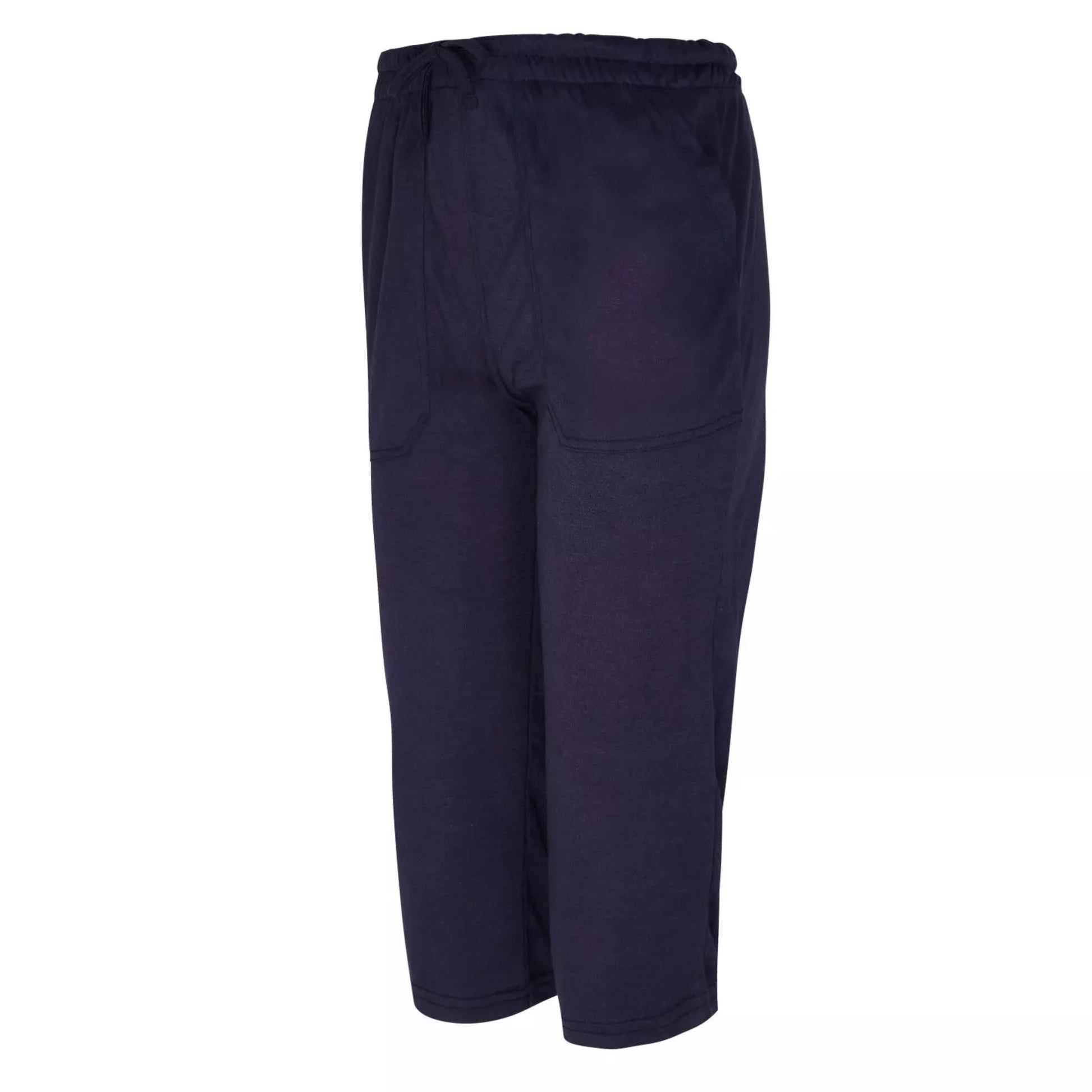 Nicky Adams ladies knee length shorts with pockets – casual summer shorts in navy