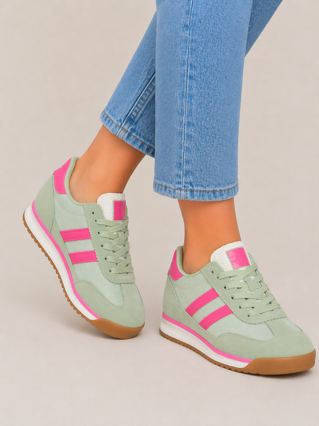 Shop women’s City Classic trainers – stylish retro sneakers with suede and textile upper, cushioned comfort, and durable sole. Perfect for everyday wear.