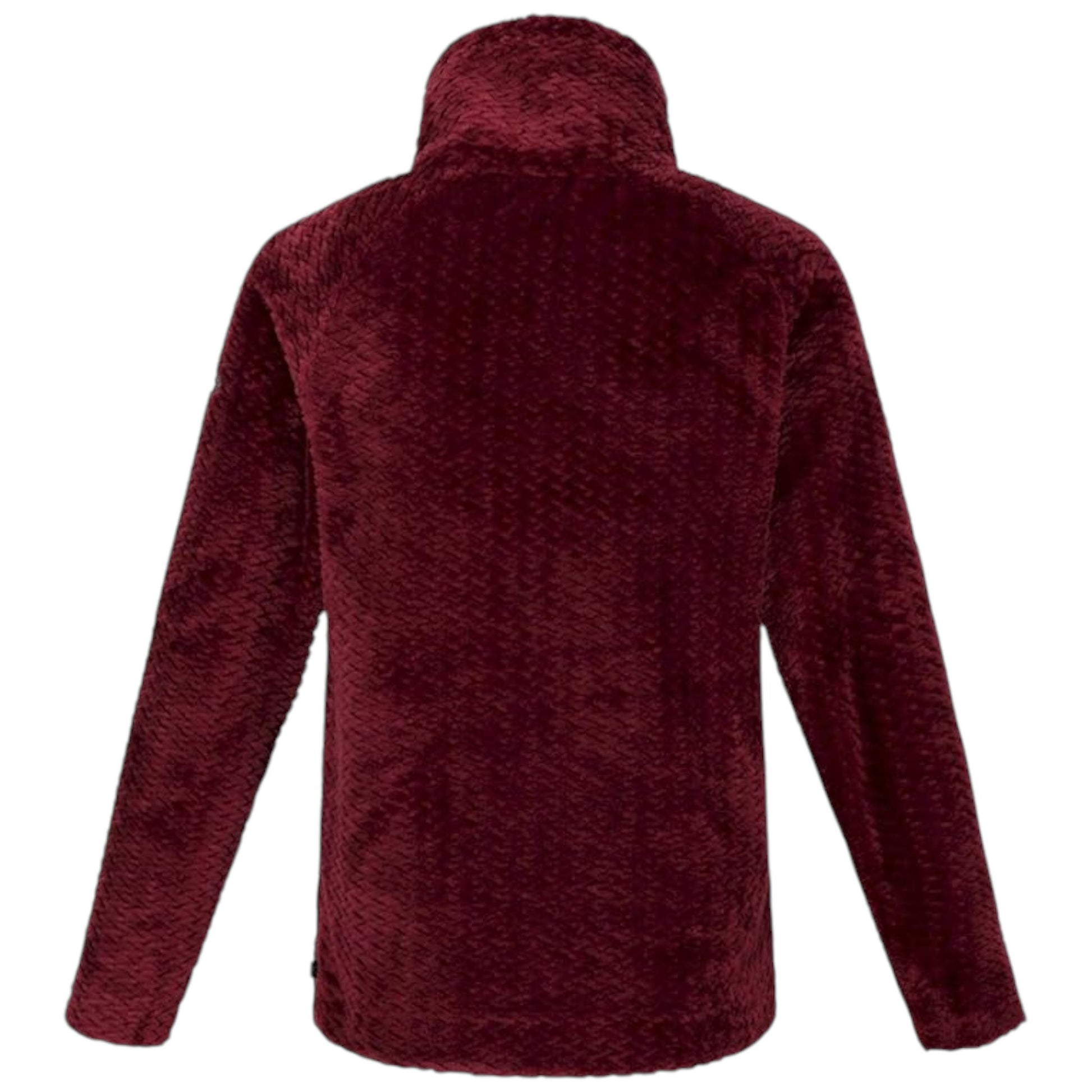 Ladies Regatta Bethan Wrap Neck Fleece – Claret / Burgundy Textured Warm Pullover Jumper