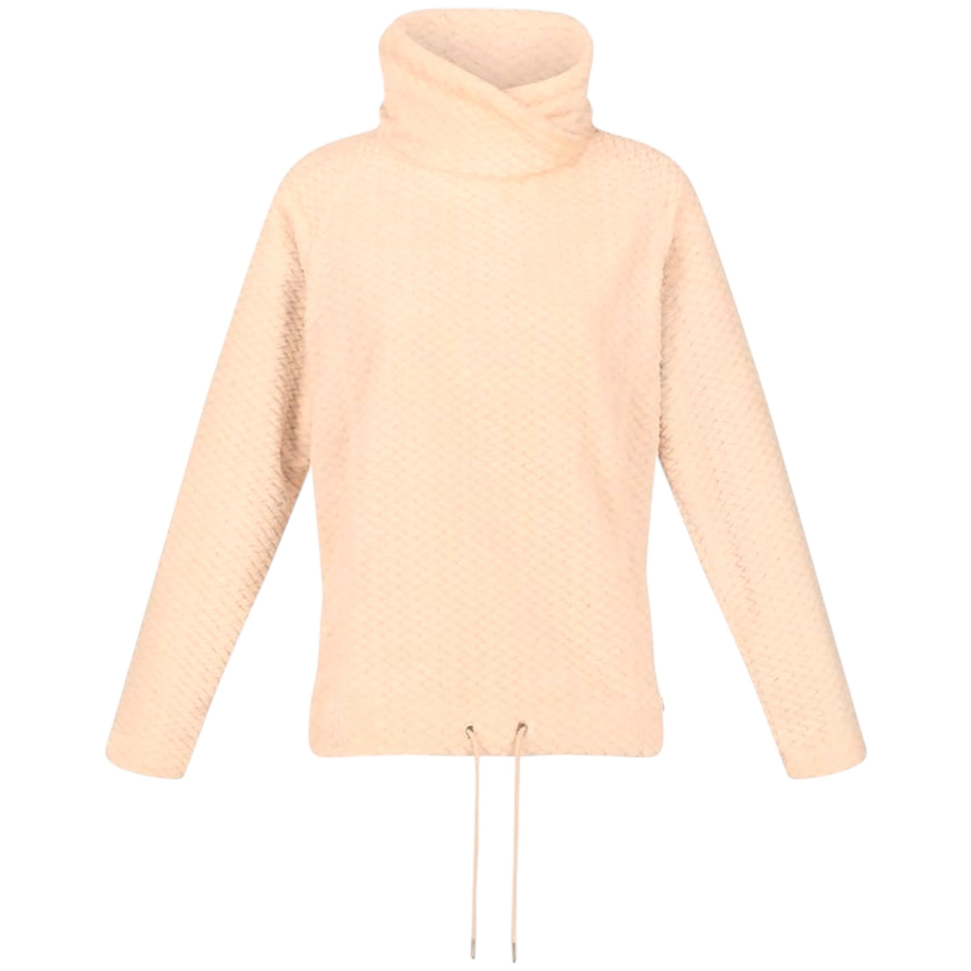 Ladies Regatta Bethan Wrap Neck Fleece – Vanilla White Cream Textured Warm Pullover Jumper