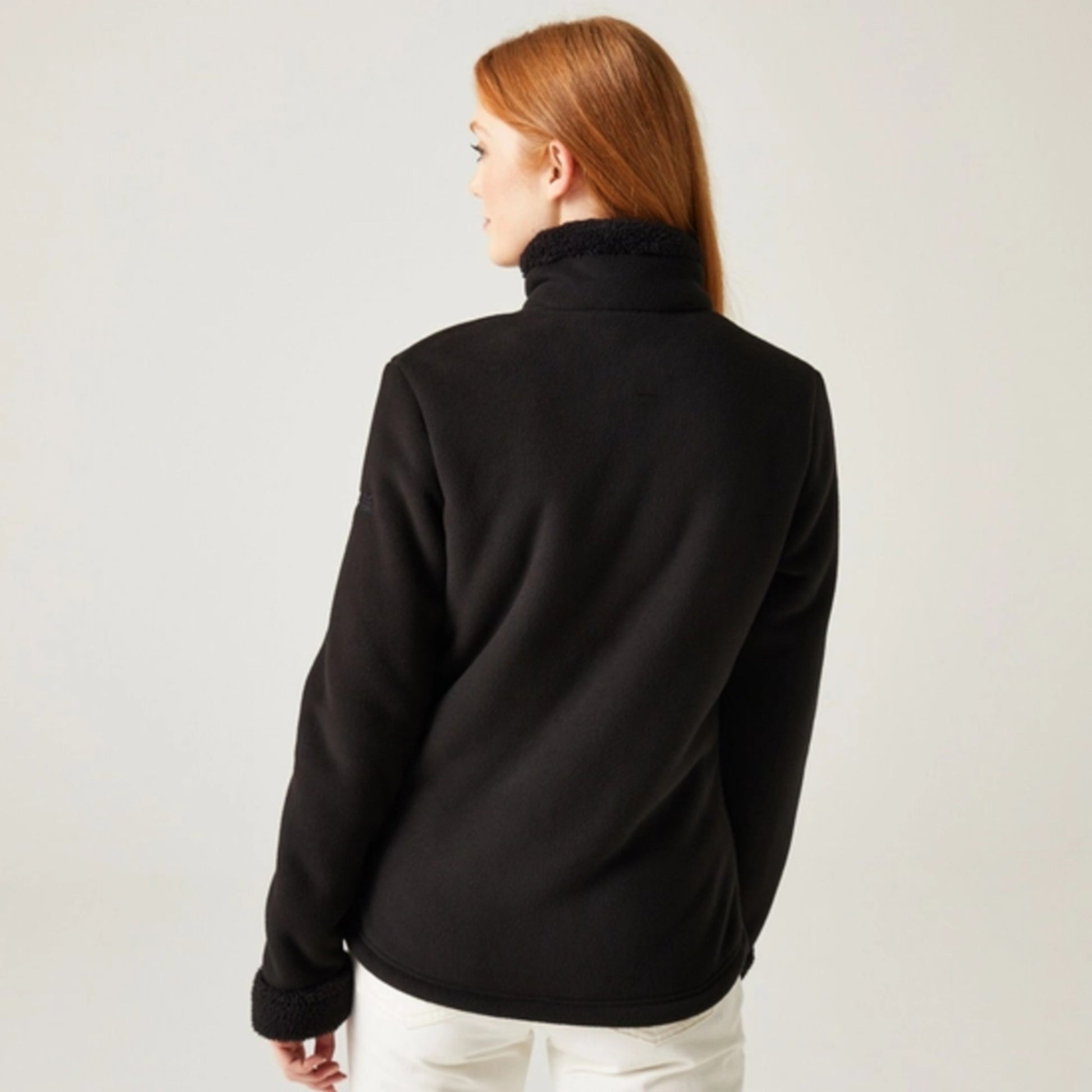 Ladies Regatta Brandall Full Zip Fleece Jacket – Black Warm Softshell Style Outdoor Coat