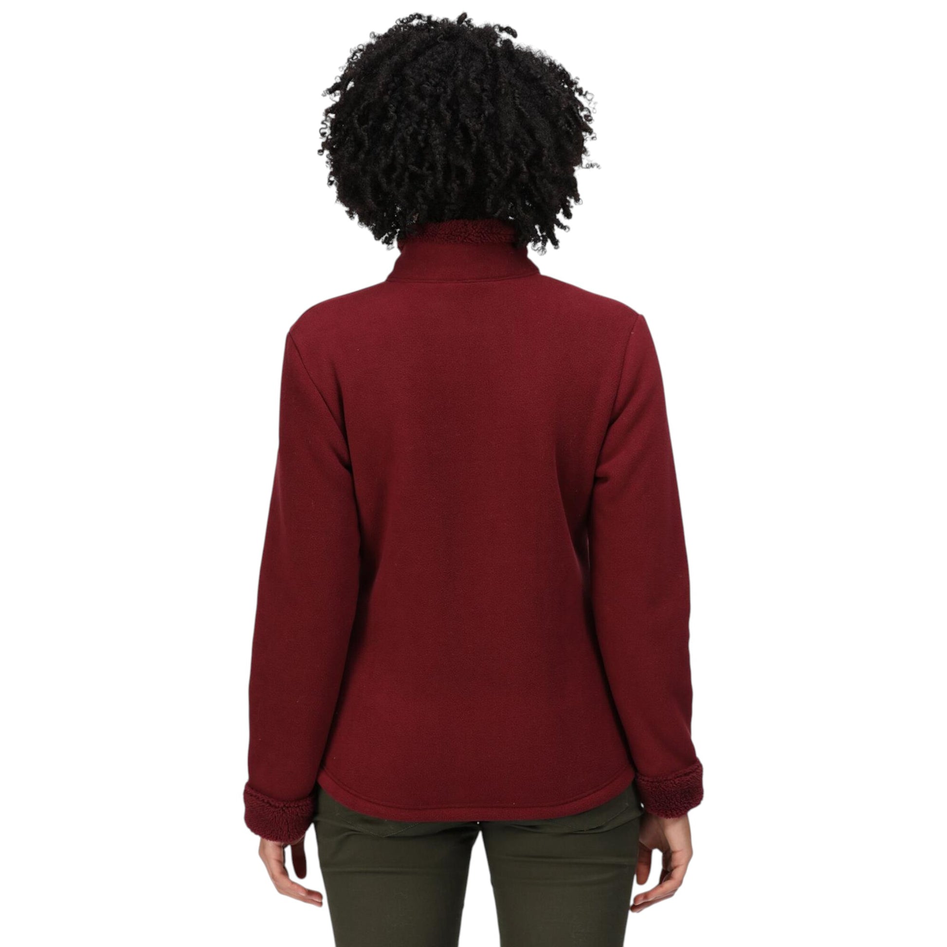 Ladies Regatta Brandall Full Zip Fleece Jacket – Claret Warm Softshell Style Outdoor Coat