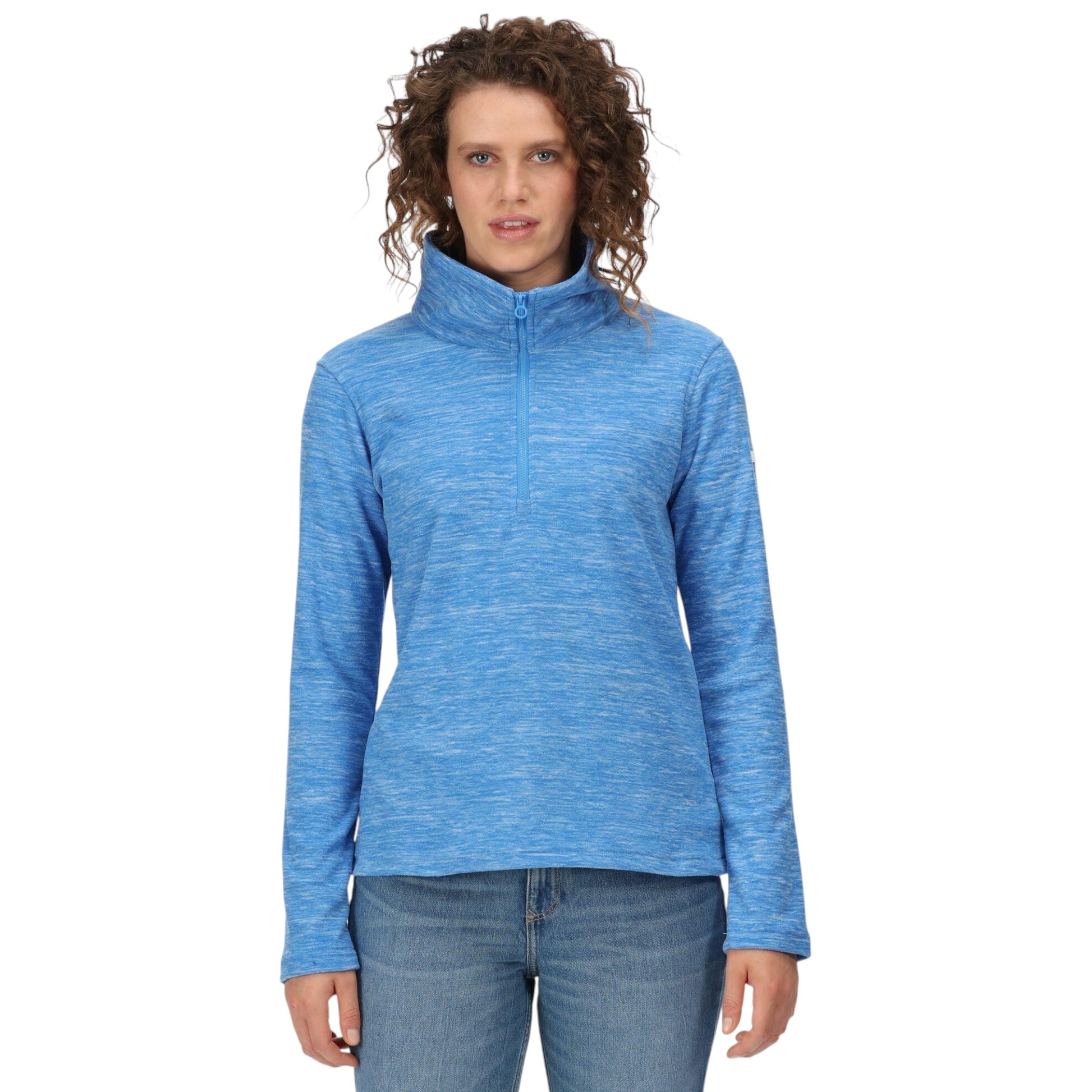 Ladies Regatta Fidelia Half Zip Fleece – Sonic Blue Lightweight Warm Pullover Jumper