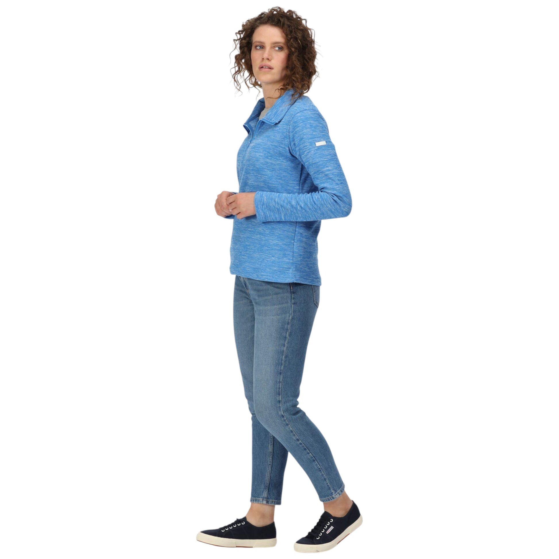 Ladies Regatta Fidelia Half Zip Fleece – Sonic Blue Lightweight Warm Pullover Jumper