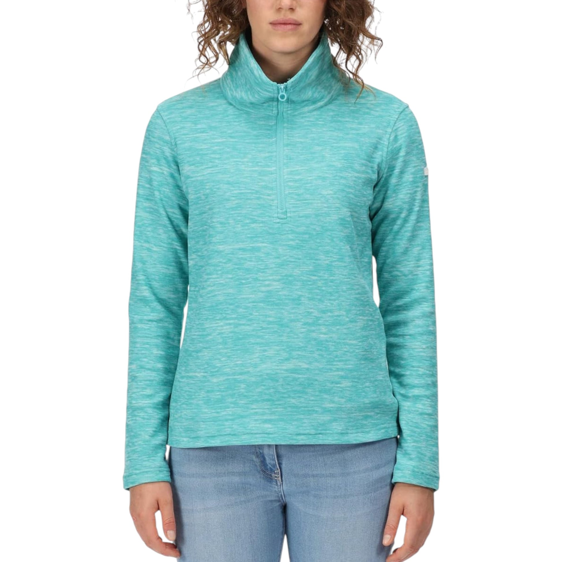 Ladies Regatta Fidelia Half Zip Fleece – Turquoise Lightweight Warm Pullover Jumper