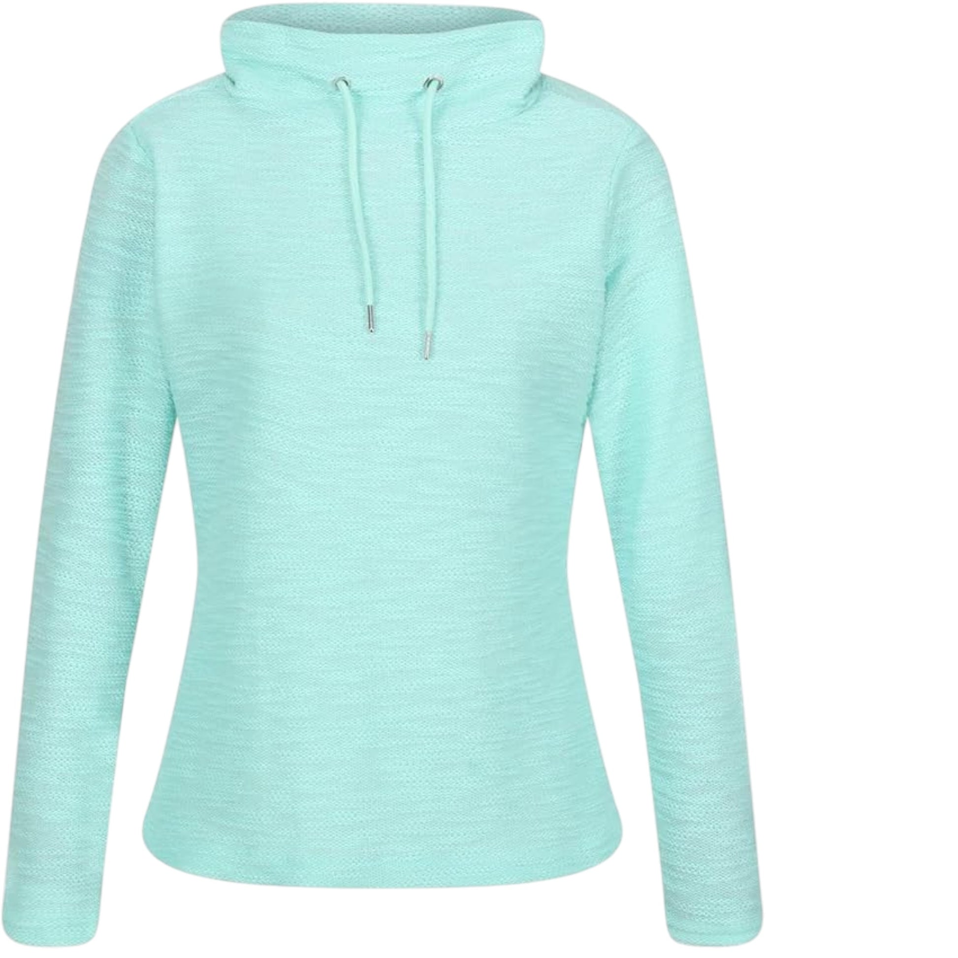 Ladies Regatta Hensley Ocean Wave /  Mint Green Fleece Jumper – Cowl Neck Lightweight Pullover