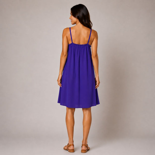 Ladies Relaxed Fit Eloise Summer Dress (purple)