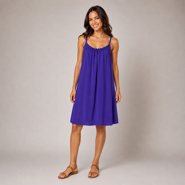 Ladies Relaxed Fit Eloise Summer Dress (purple)