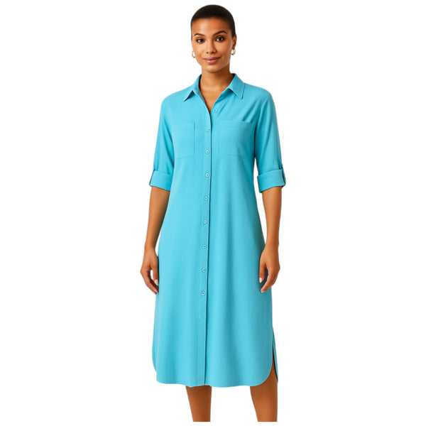 Ladies Oversized Plain Italian Long Dress Shirt
