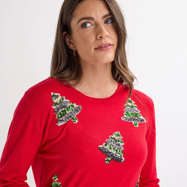 Ladies 'Trees' Christmas Jumper