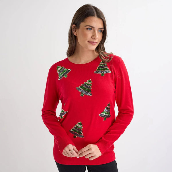 Ladies 'Trees' Christmas Jumper