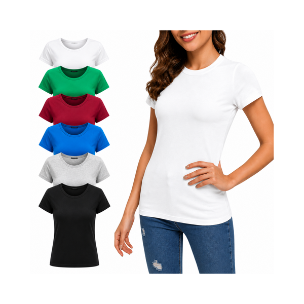 Ladies Classic Slim Fit Cotton T-Shirt