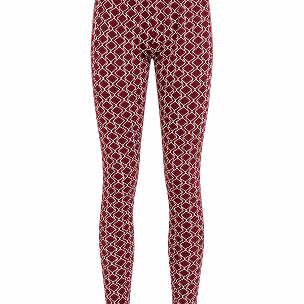Ladies Geometric Diamond Print Leggings