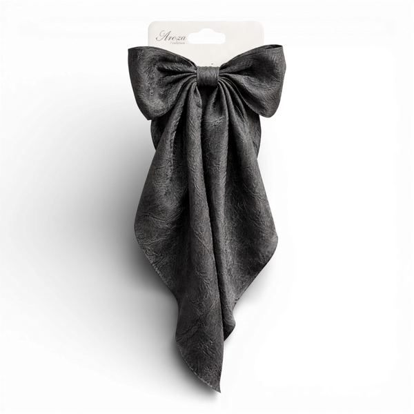 Long Satin Hair Bow (7 Colours Available)