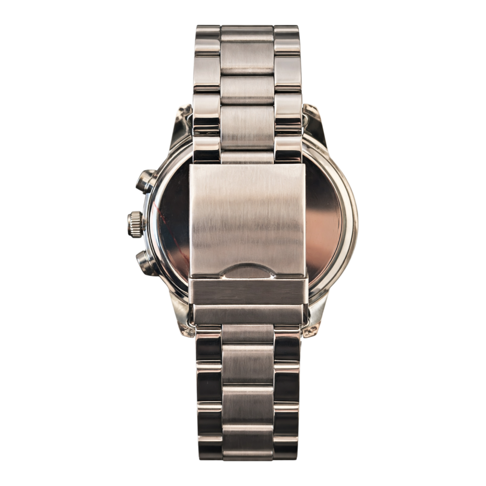 DFND London green multi-function watch with stainless steel bracelet