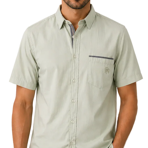 Men's JDN Branded Easy Care Classic Shirt (Sage)