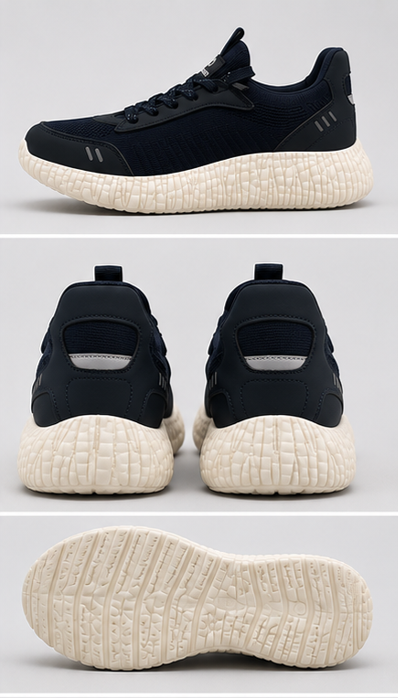 Shop lightweight mesh trainers with breathable comfort, cushioned soles and a flexible fit. Perfect for walking, everyday wear and casual styling.