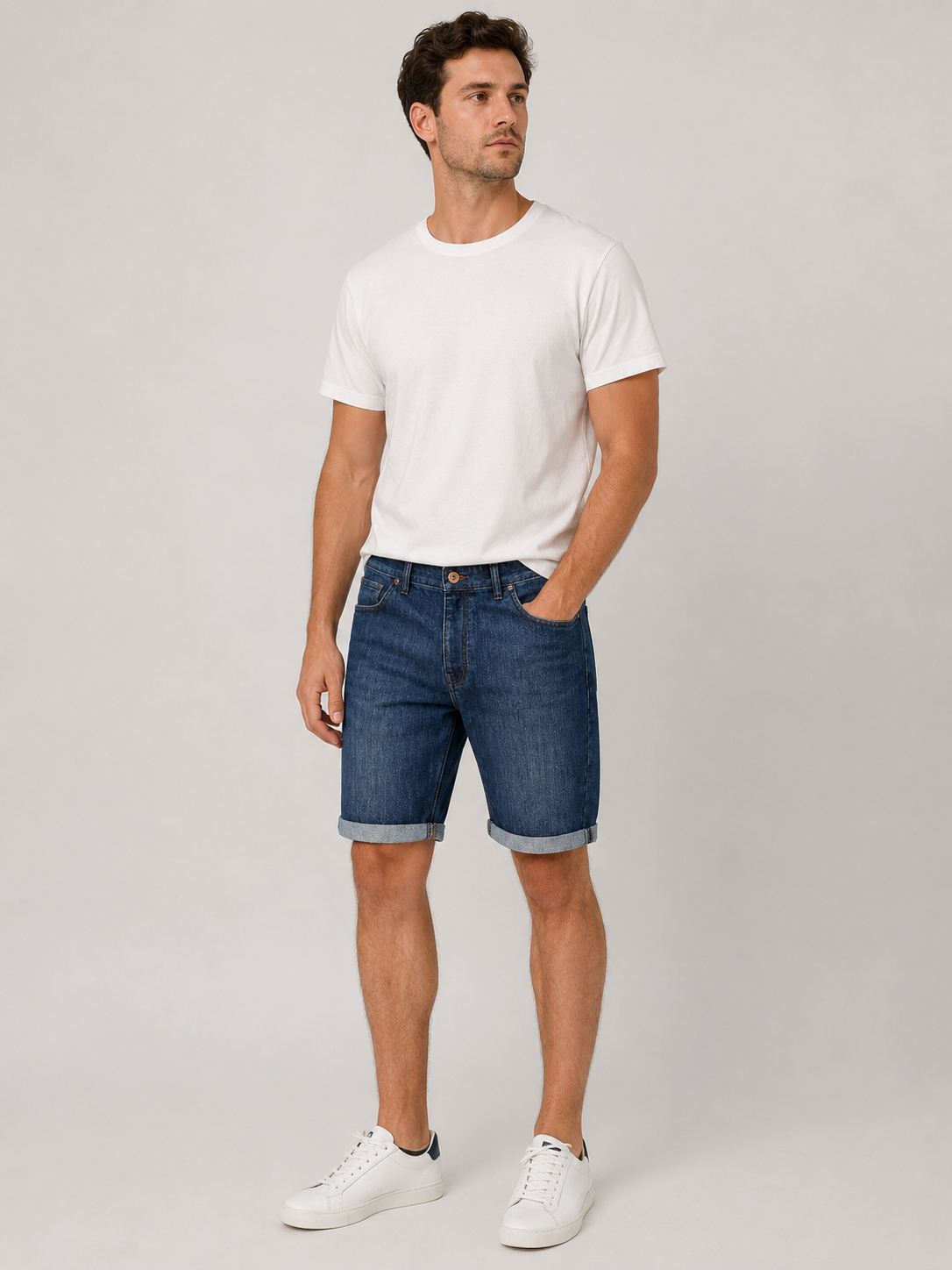 Men's Regular Fit Classic Denim Shorts