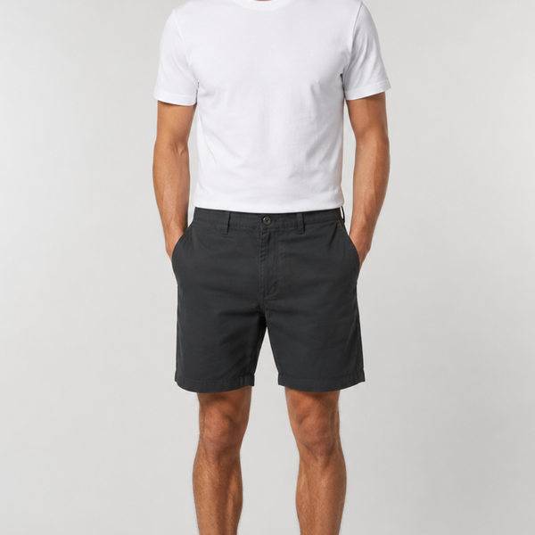 Men's Vintage Chino Shorts (Black)