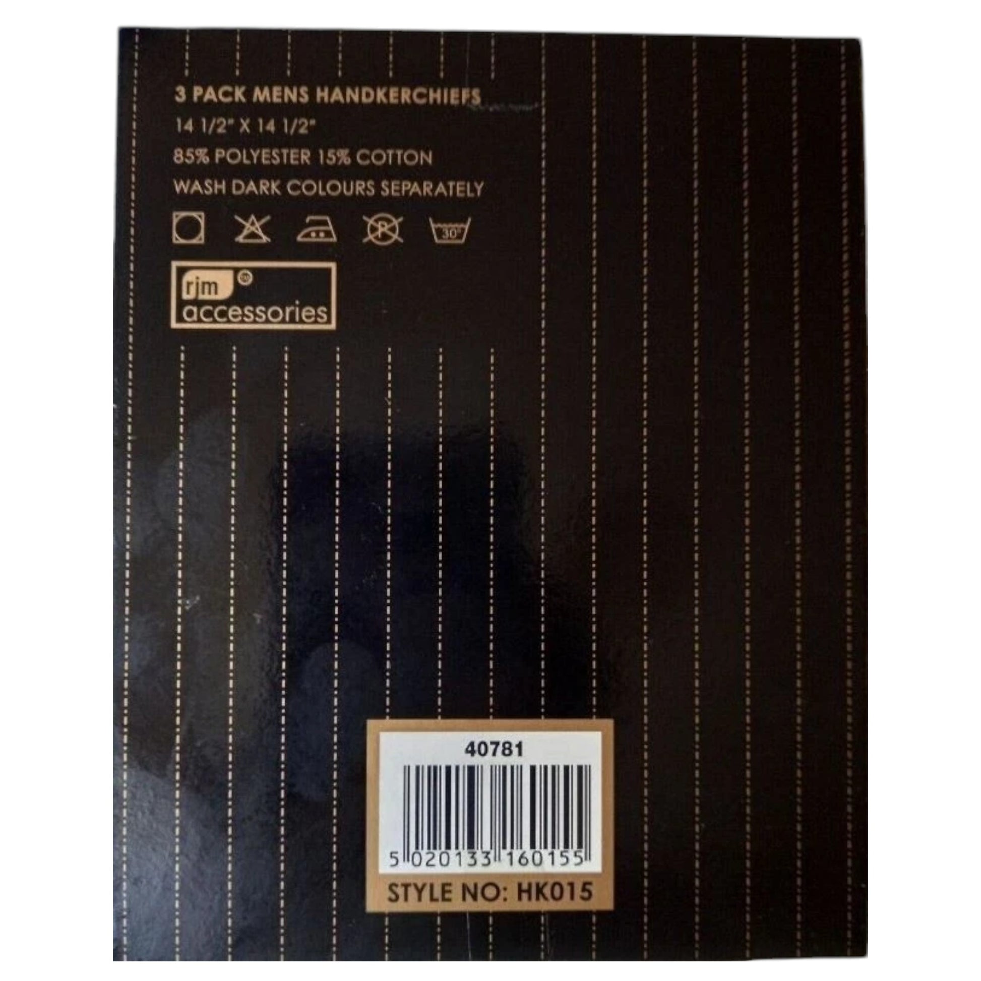 Men’s white cotton blend handkerchiefs 3 pack gift box
